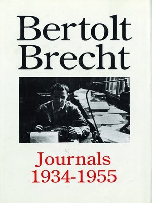 cover image of Bertolt Brecht Journals, 1934-55